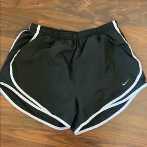 Gray nike running shorts